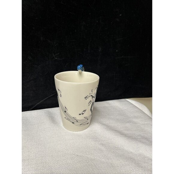 Guitar Handle Musical Note Coffee Cup Mug LanHong Blue - Picture 2 of 7